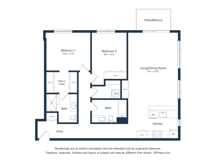 Green Bay apartments for rent - image - Nova Two-bedroom Nebula