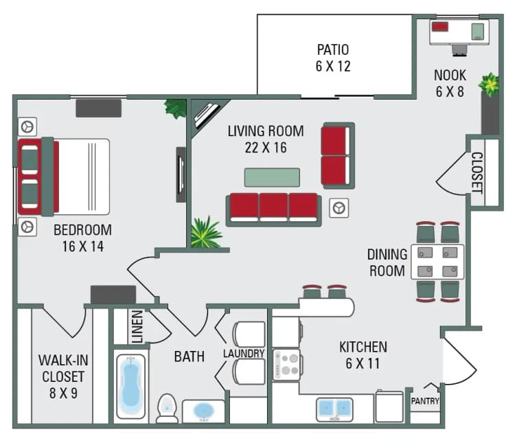 Green Bay apartments for rent - image - toonen_highland springs_1 bed_895_975010924011457448147.jpg