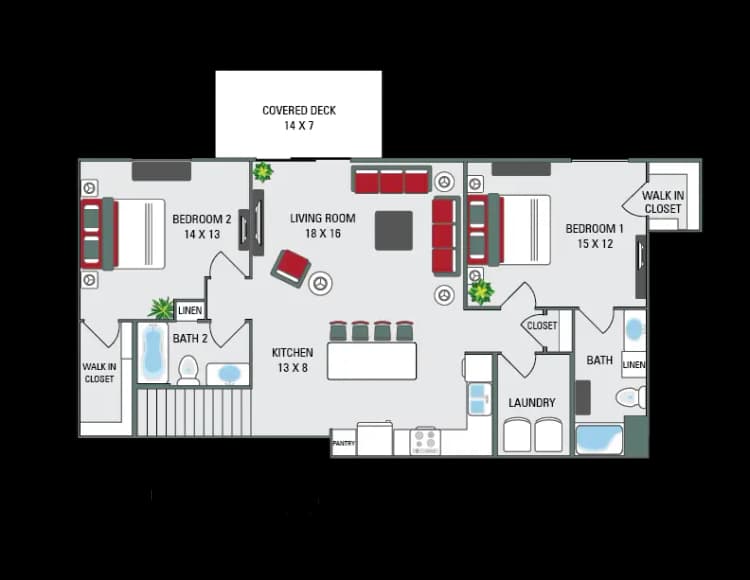 Green Bay apartments for rent - image - #2,#9 1250sq ft..png