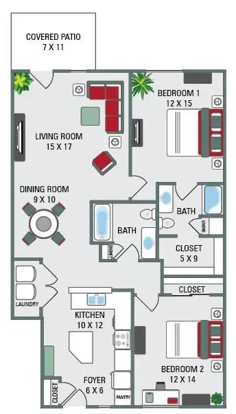 Green Bay apartments for rent - image - Toonen_Sand Lake_2 bed_1192.jpg