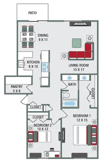 Green Bay apartments for rent - image - lakeview cedar lake_2 bed_1100082923020321909127.jpg