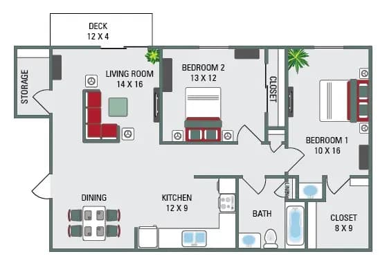 Green Bay apartments for rent - image - toonen_the shores_2 bed_1020082923114839346139.jpg
