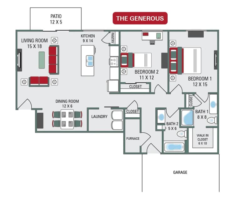 Green Bay apartments for rent - image - toonen_elevate_2 bed_1255-1270.jpg