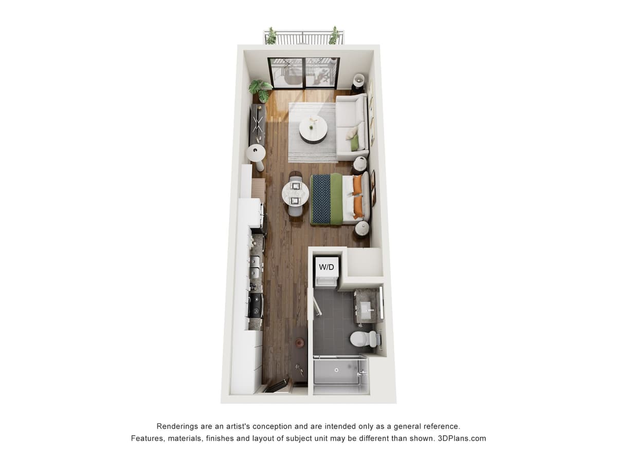 Green Bay apartments for rent - image - Nova North_Unit Studio C_S