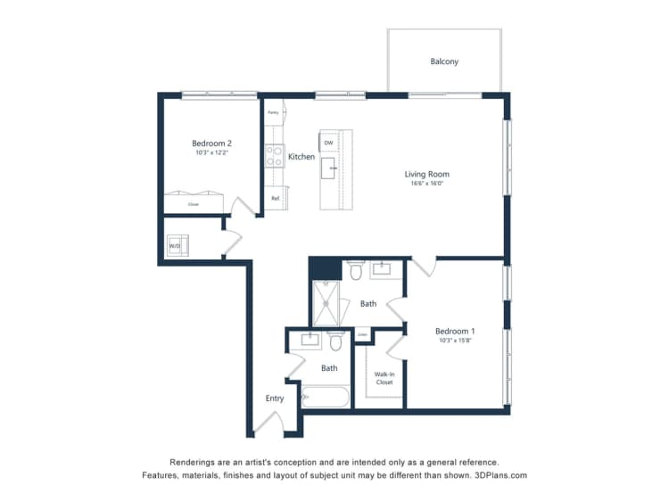 Green Bay apartments for rent - image - Nova Two-bedroom Aurora